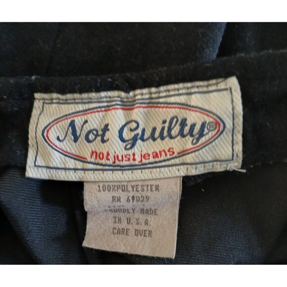 Vintage Women's 3/4 Velvet Black Zip Up Mini Skirt Made in USA Classic Retro - Picture 8 of 9